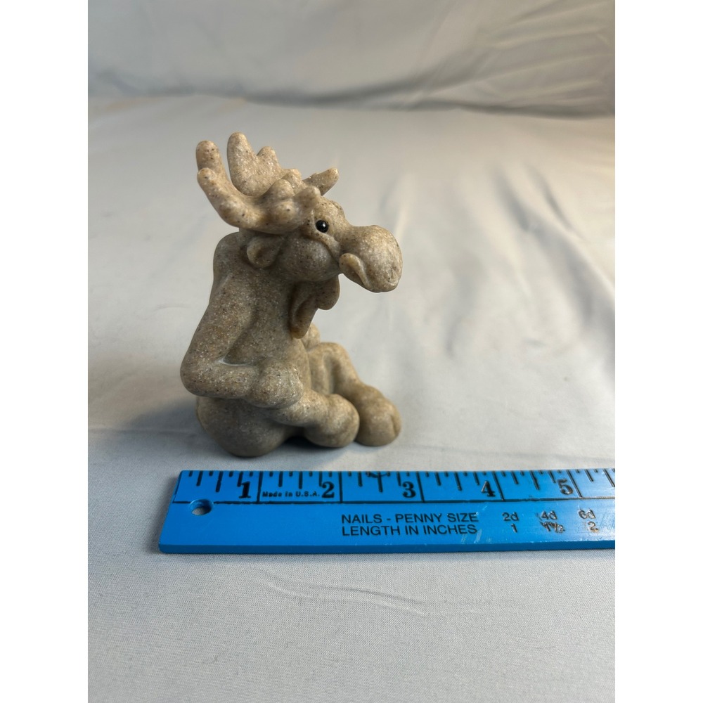 Second Nature Design Quarry Critters Mortimer Moose Mini Figurine 56511 2001 - Picture 5 of 7